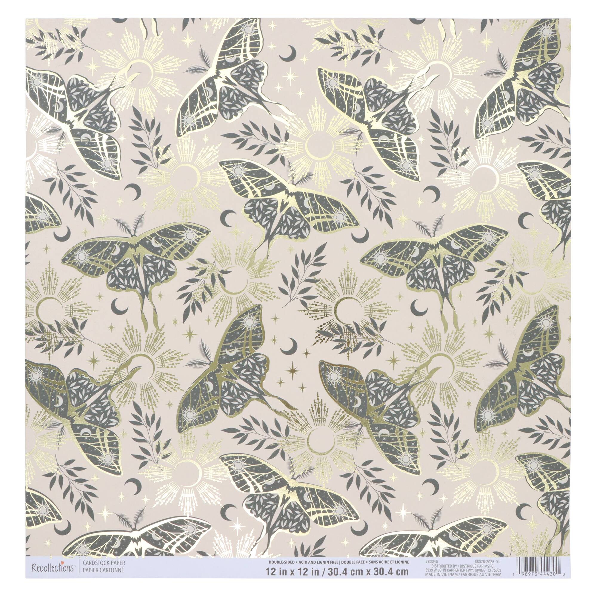 12" x 12" Double-Sided Moth Cardstock Paper by Recollections™